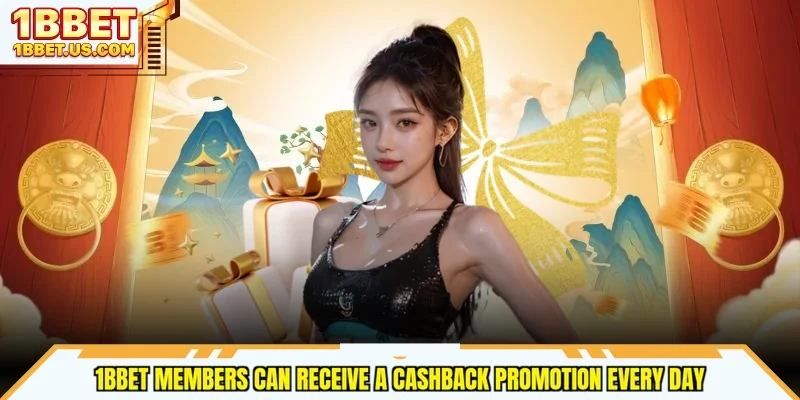 1bbet members can receive a cashback promotion every day