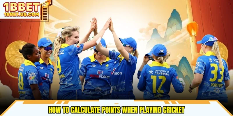 How to calculate points when playing cricket