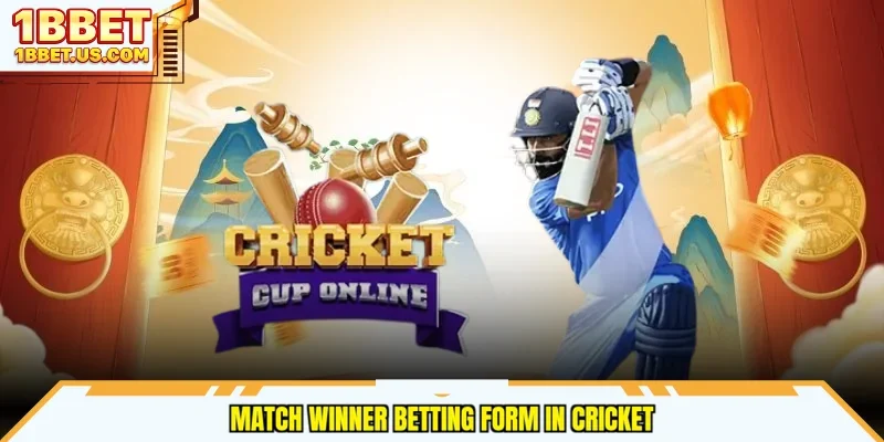Match Winner betting form in cricket