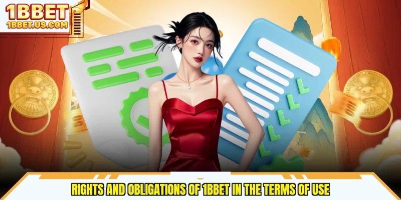 Rights and obligations of 1bbet in the terms of use