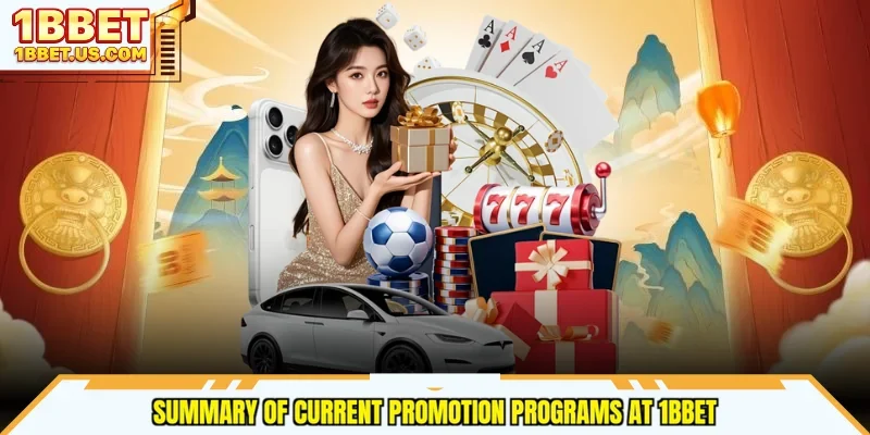 Summary of current promotion programs at 1bbet