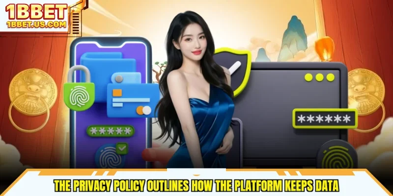 The privacy policy outlines how the platform keeps data
