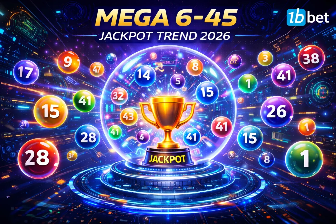 Mega 6-45 jackpot trend 2026 at 1bbet